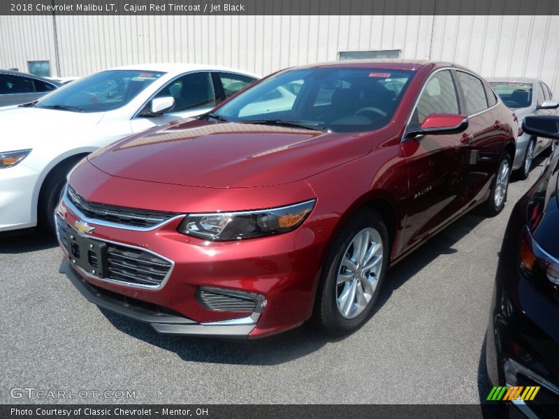 Cajun Red Tintcoat / Jet Black 2018 Chevrolet Malibu LT