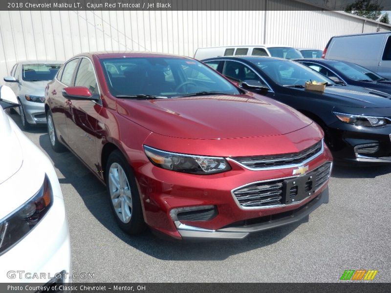 Cajun Red Tintcoat / Jet Black 2018 Chevrolet Malibu LT