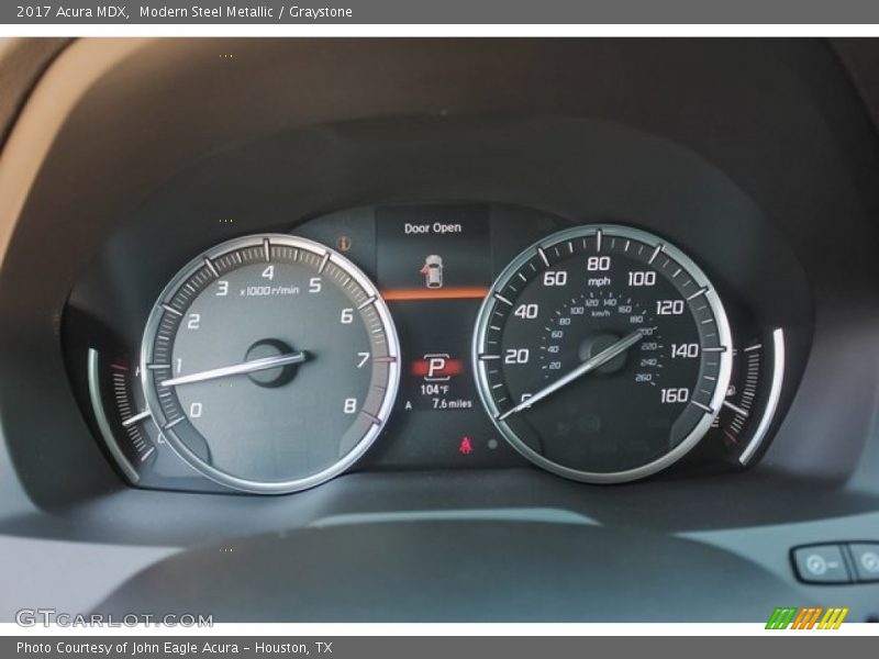 Modern Steel Metallic / Graystone 2017 Acura MDX