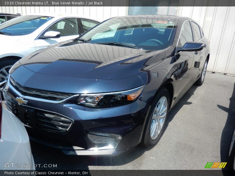 Blue Velvet Metallic / Jet Black 2018 Chevrolet Malibu LT
