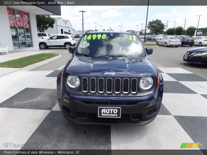 Jetset Blue / Black 2017 Jeep Renegade Sport