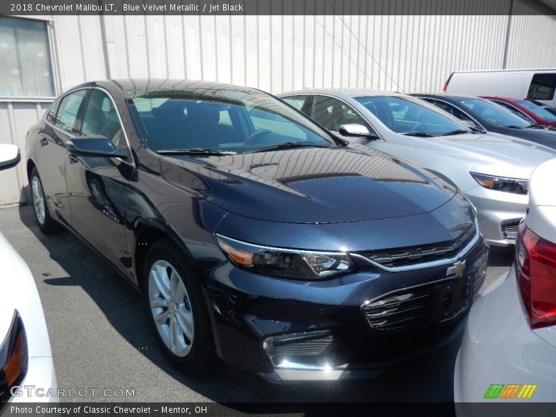 Blue Velvet Metallic / Jet Black 2018 Chevrolet Malibu LT