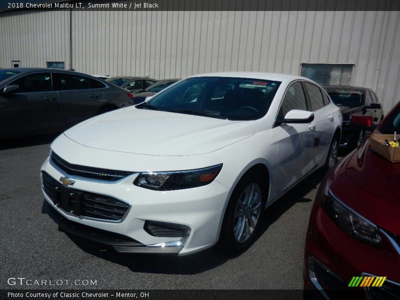 Summit White / Jet Black 2018 Chevrolet Malibu LT