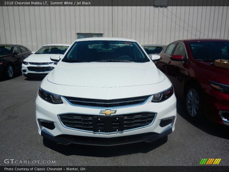 Summit White / Jet Black 2018 Chevrolet Malibu LT