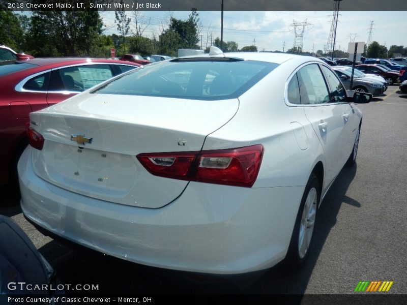 Summit White / Jet Black 2018 Chevrolet Malibu LT