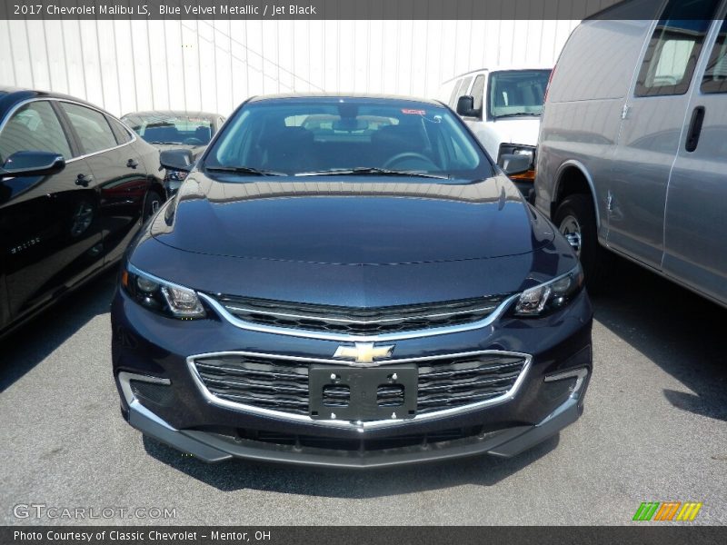 Blue Velvet Metallic / Jet Black 2017 Chevrolet Malibu LS