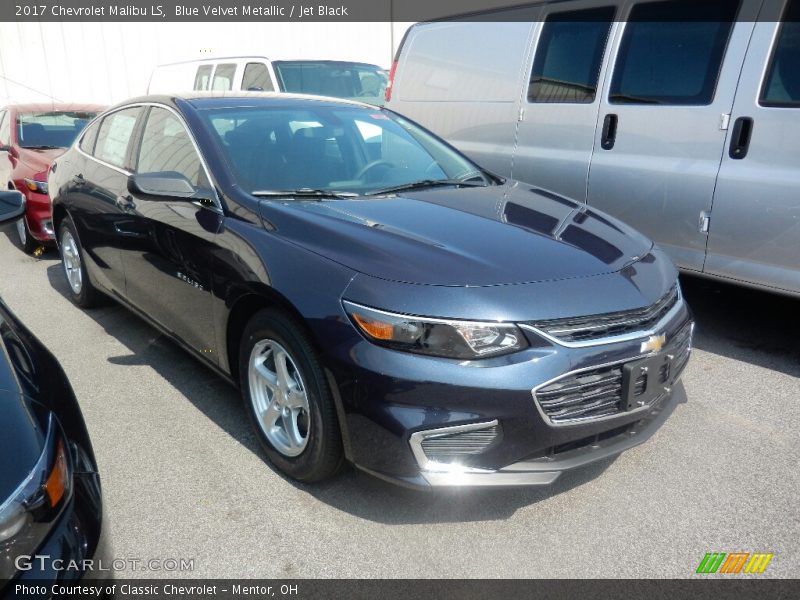Blue Velvet Metallic / Jet Black 2017 Chevrolet Malibu LS