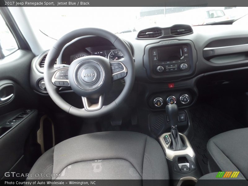 Jetset Blue / Black 2017 Jeep Renegade Sport