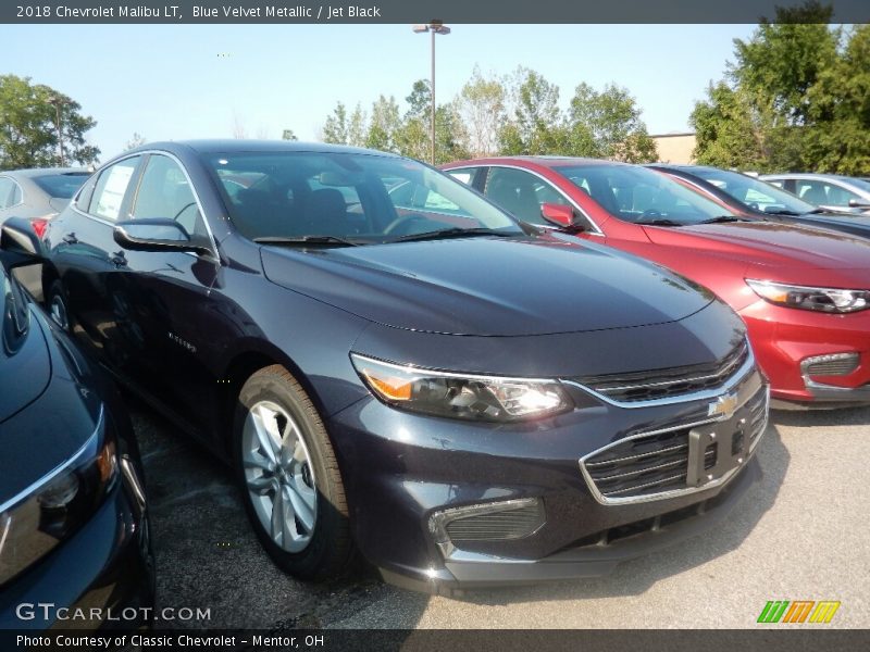 Blue Velvet Metallic / Jet Black 2018 Chevrolet Malibu LT