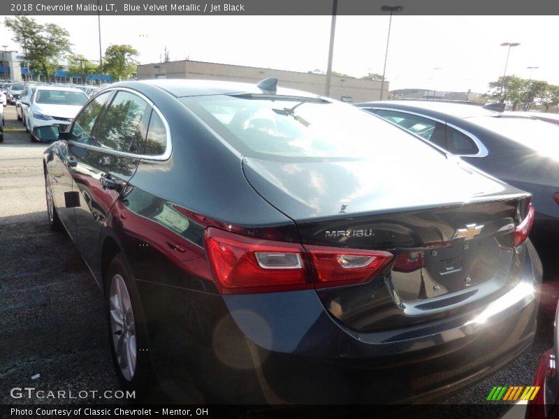 Blue Velvet Metallic / Jet Black 2018 Chevrolet Malibu LT