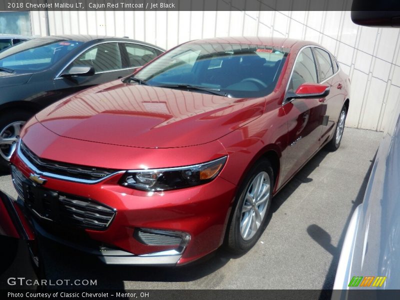 Cajun Red Tintcoat / Jet Black 2018 Chevrolet Malibu LT