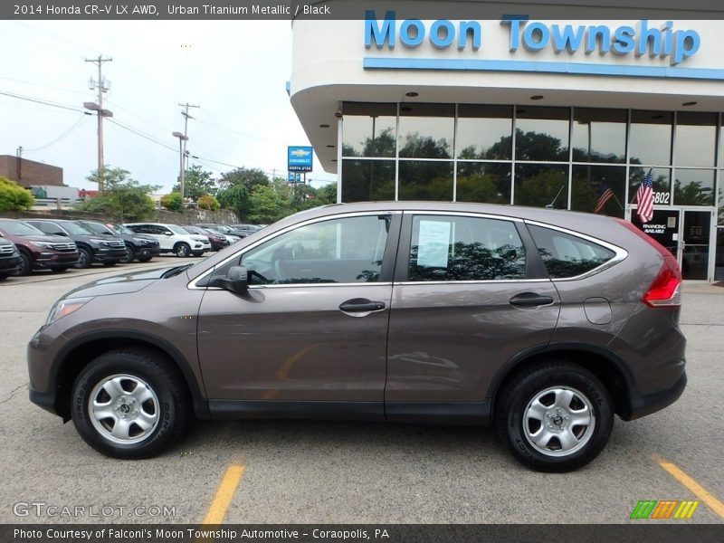Urban Titanium Metallic / Black 2014 Honda CR-V LX AWD