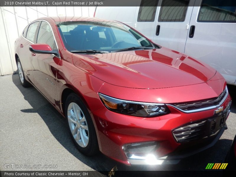 Cajun Red Tintcoat / Jet Black 2018 Chevrolet Malibu LT
