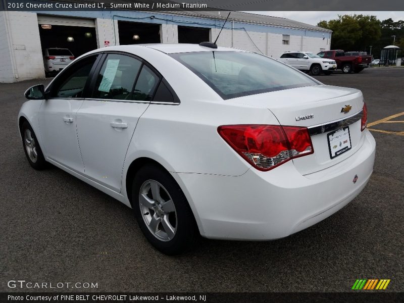 Summit White / Medium Titanium 2016 Chevrolet Cruze Limited LT