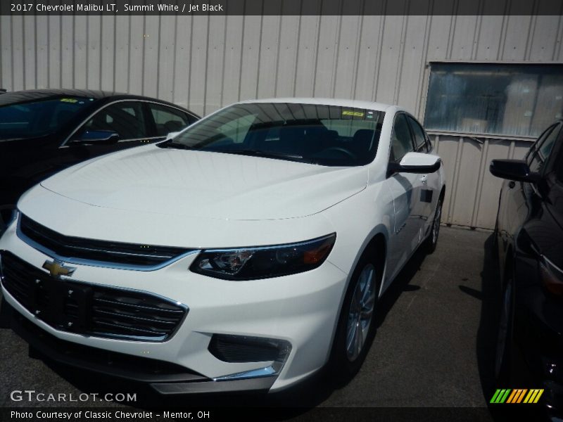 Summit White / Jet Black 2017 Chevrolet Malibu LT