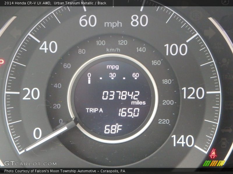 Urban Titanium Metallic / Black 2014 Honda CR-V LX AWD