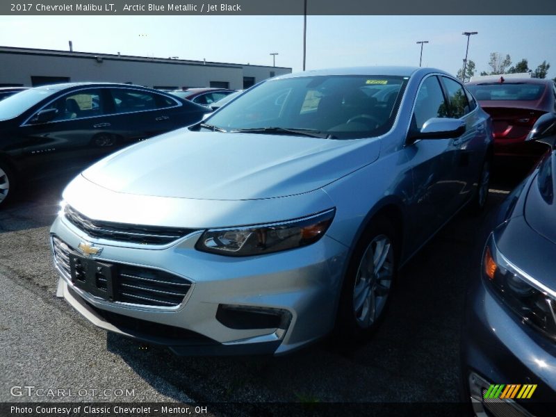 Arctic Blue Metallic / Jet Black 2017 Chevrolet Malibu LT