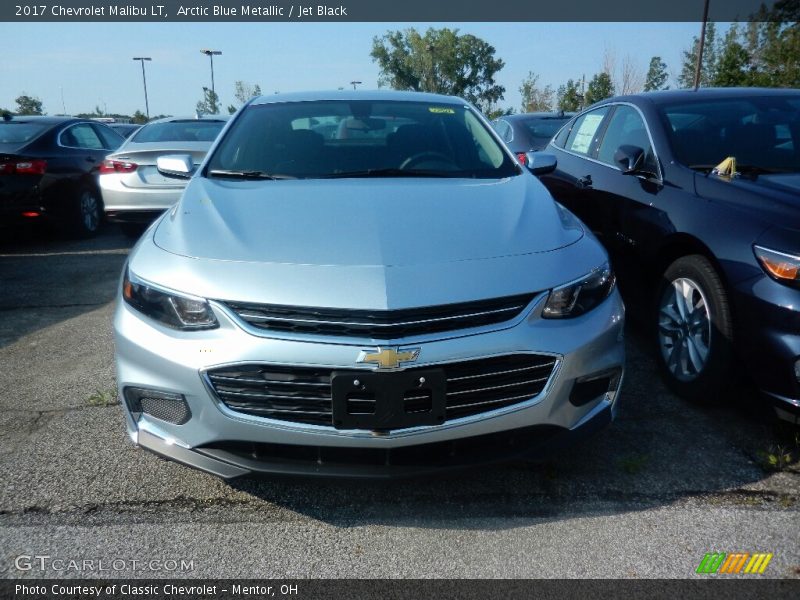 Arctic Blue Metallic / Jet Black 2017 Chevrolet Malibu LT
