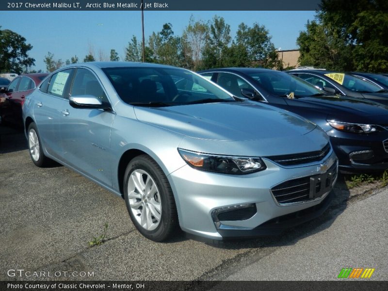Arctic Blue Metallic / Jet Black 2017 Chevrolet Malibu LT