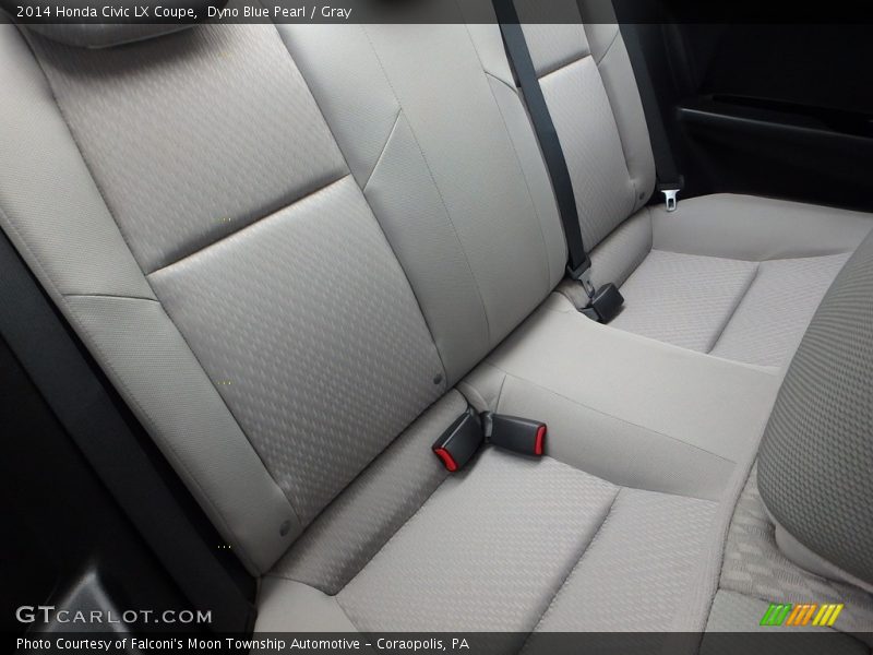 Dyno Blue Pearl / Gray 2014 Honda Civic LX Coupe