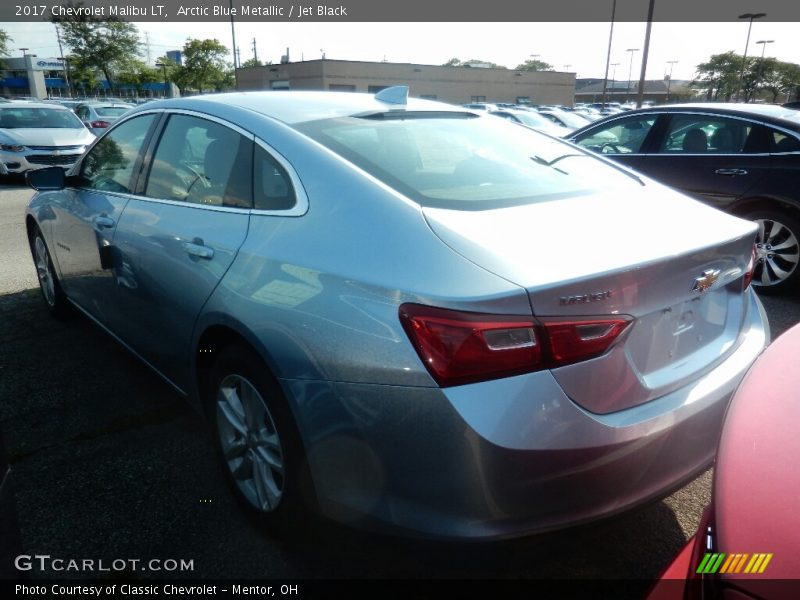 Arctic Blue Metallic / Jet Black 2017 Chevrolet Malibu LT