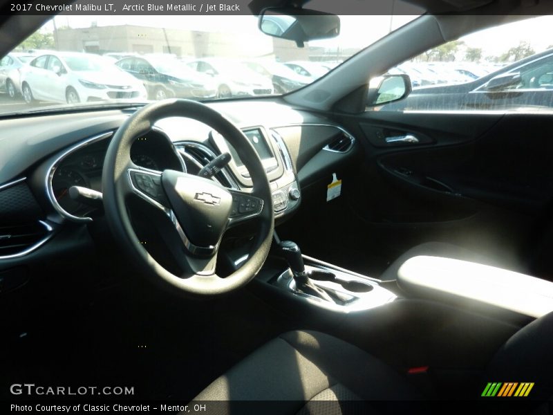 Arctic Blue Metallic / Jet Black 2017 Chevrolet Malibu LT