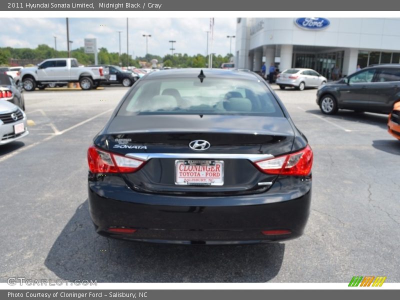 Midnight Black / Gray 2011 Hyundai Sonata Limited