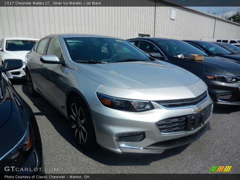 Silver Ice Metallic / Jet Black 2017 Chevrolet Malibu LT