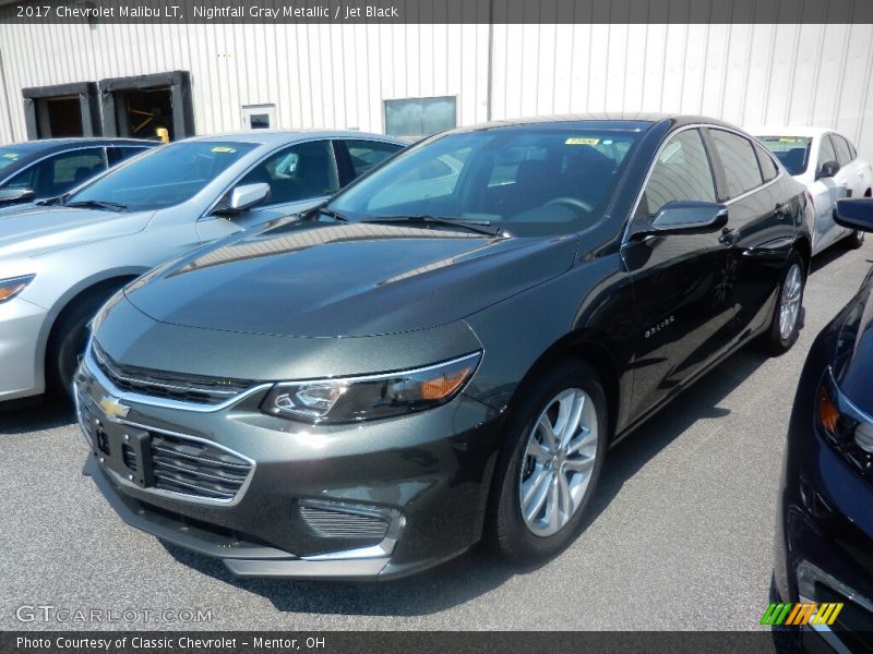 Nightfall Gray Metallic / Jet Black 2017 Chevrolet Malibu LT