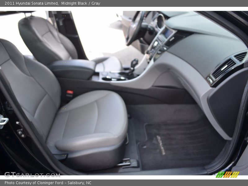 Midnight Black / Gray 2011 Hyundai Sonata Limited