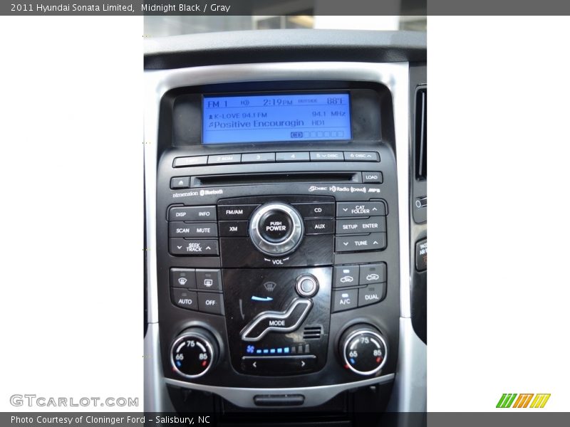 Midnight Black / Gray 2011 Hyundai Sonata Limited