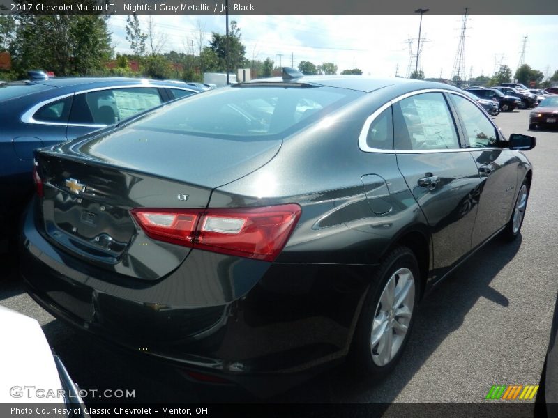 Nightfall Gray Metallic / Jet Black 2017 Chevrolet Malibu LT