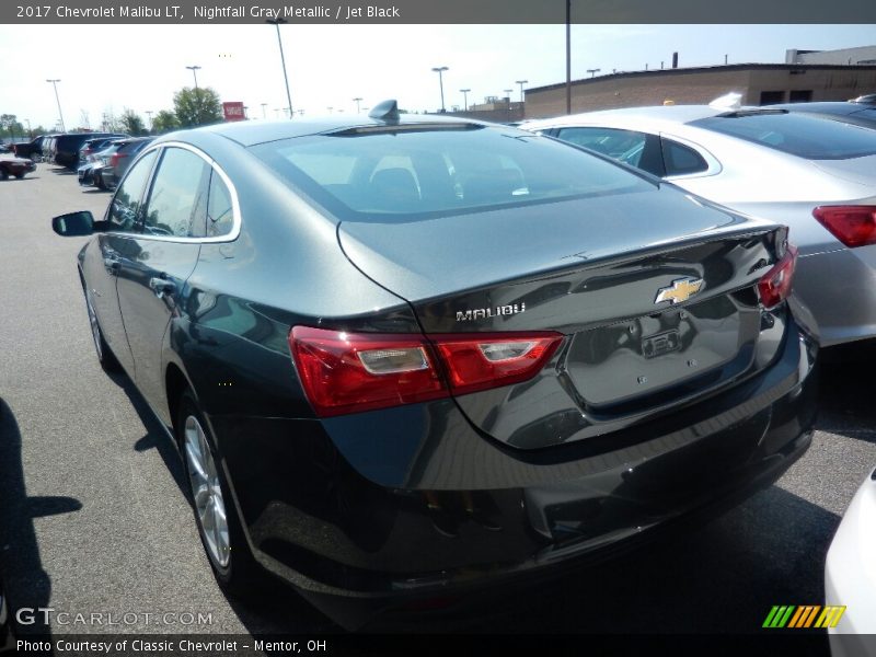 Nightfall Gray Metallic / Jet Black 2017 Chevrolet Malibu LT