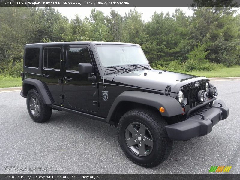 Black / Black/Dark Saddle 2011 Jeep Wrangler Unlimited Rubicon 4x4