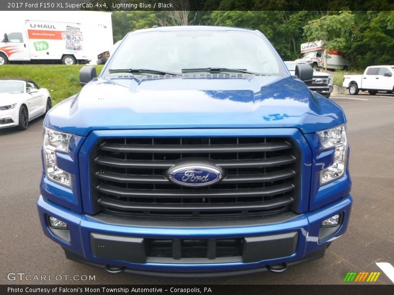 Lightning Blue / Black 2017 Ford F150 XL SuperCab 4x4