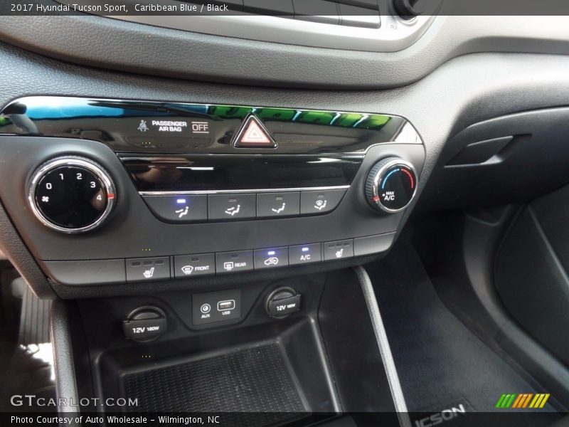 Caribbean Blue / Black 2017 Hyundai Tucson Sport