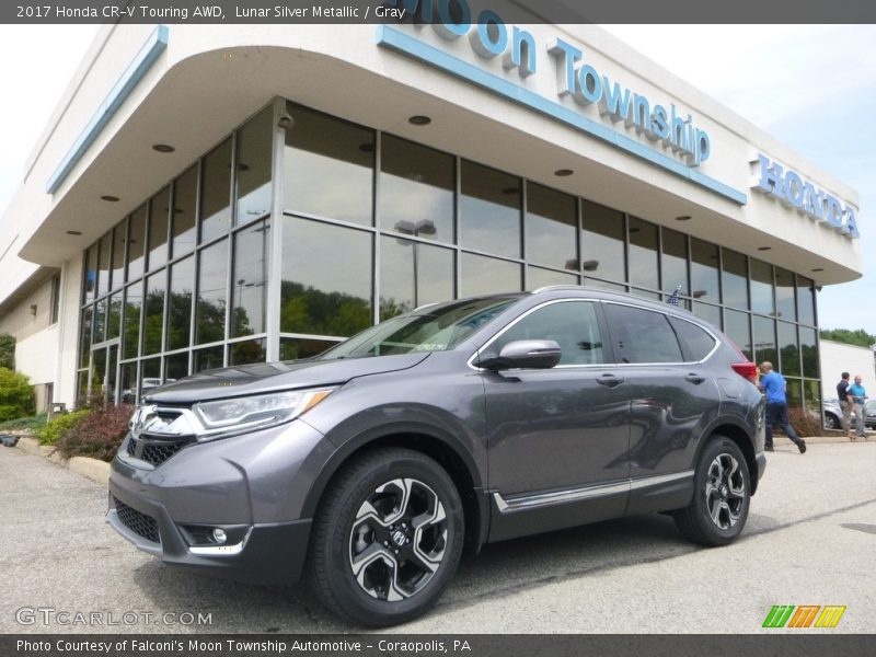 Lunar Silver Metallic / Gray 2017 Honda CR-V Touring AWD