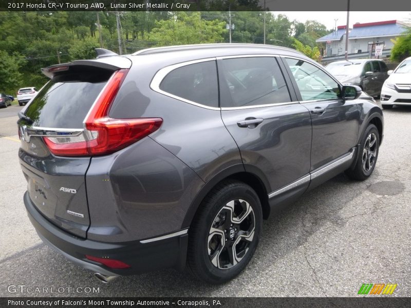 Lunar Silver Metallic / Gray 2017 Honda CR-V Touring AWD