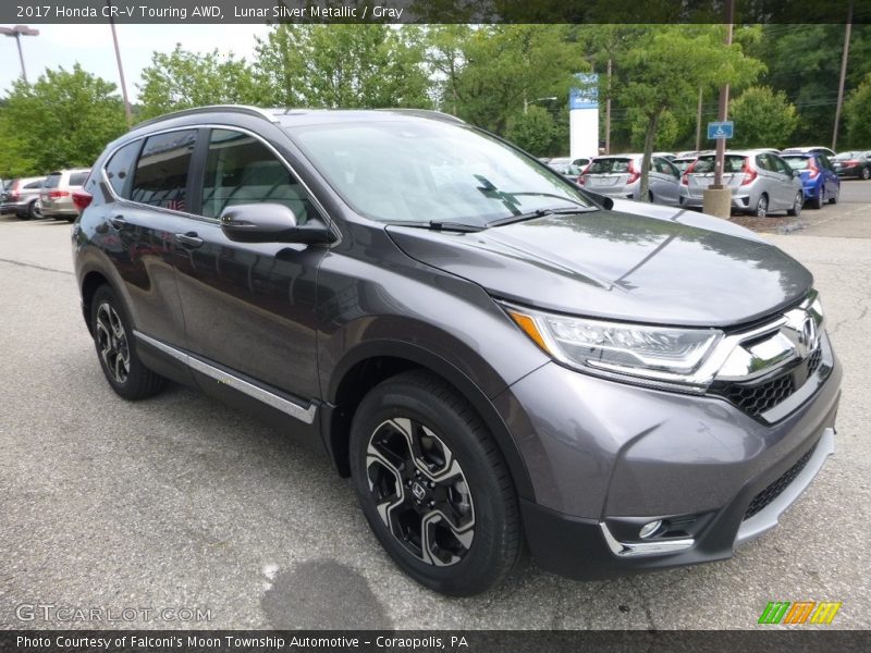 Lunar Silver Metallic / Gray 2017 Honda CR-V Touring AWD