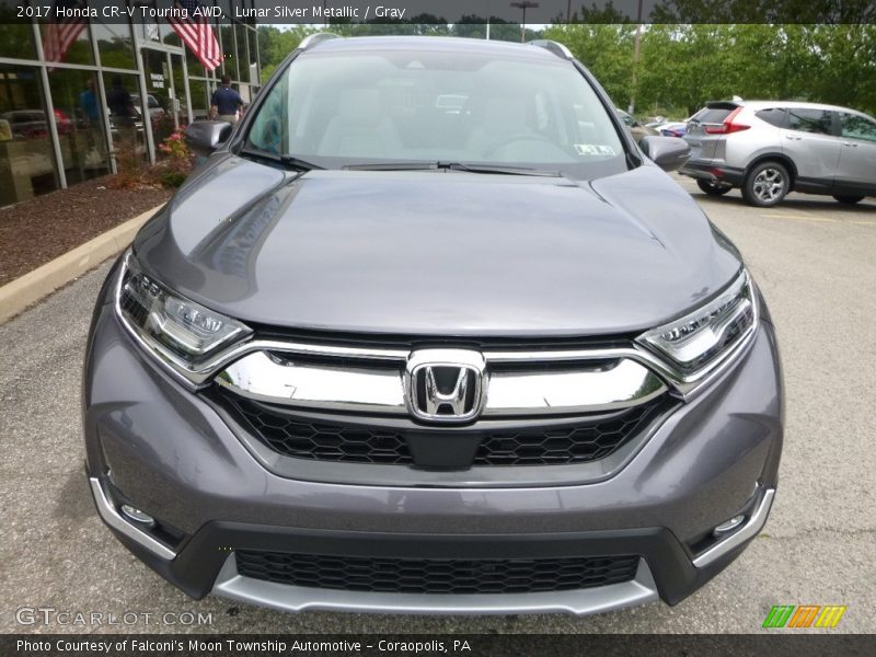 Lunar Silver Metallic / Gray 2017 Honda CR-V Touring AWD