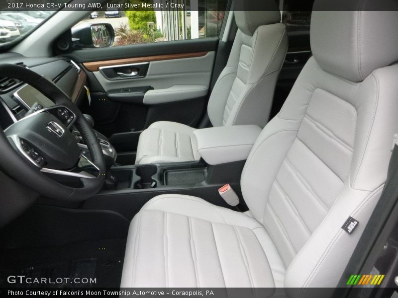 Lunar Silver Metallic / Gray 2017 Honda CR-V Touring AWD