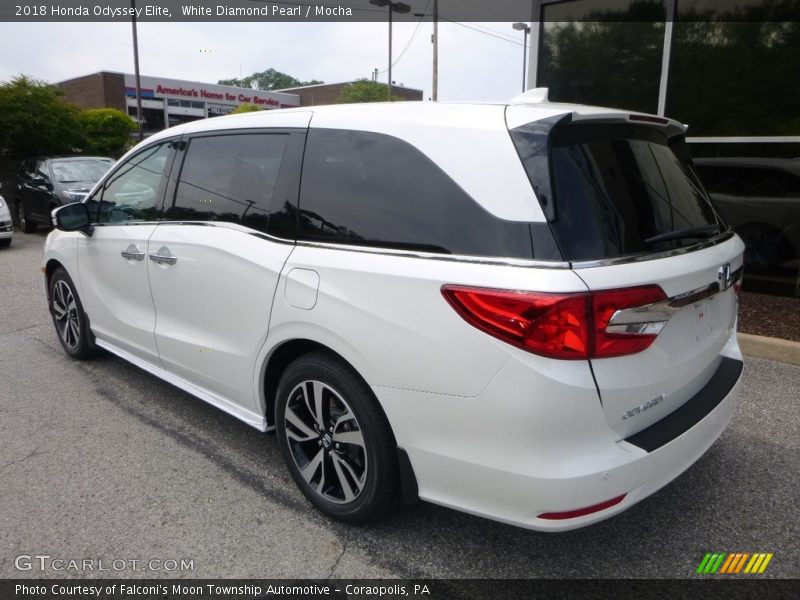 White Diamond Pearl / Mocha 2018 Honda Odyssey Elite