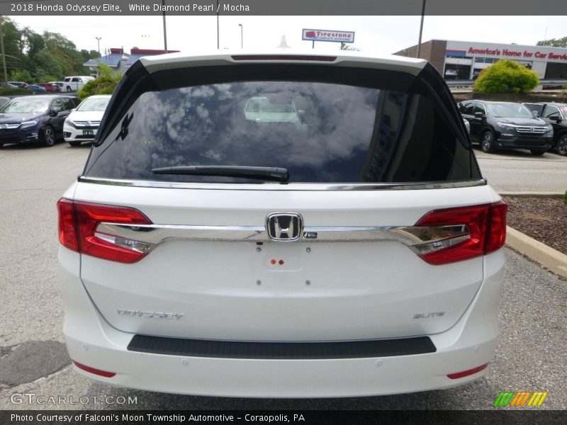 White Diamond Pearl / Mocha 2018 Honda Odyssey Elite