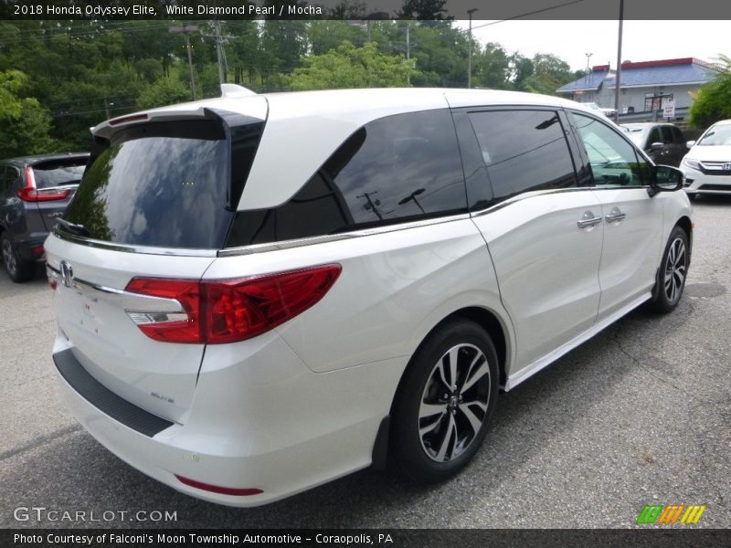 White Diamond Pearl / Mocha 2018 Honda Odyssey Elite