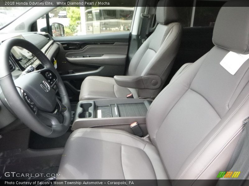 White Diamond Pearl / Mocha 2018 Honda Odyssey Elite