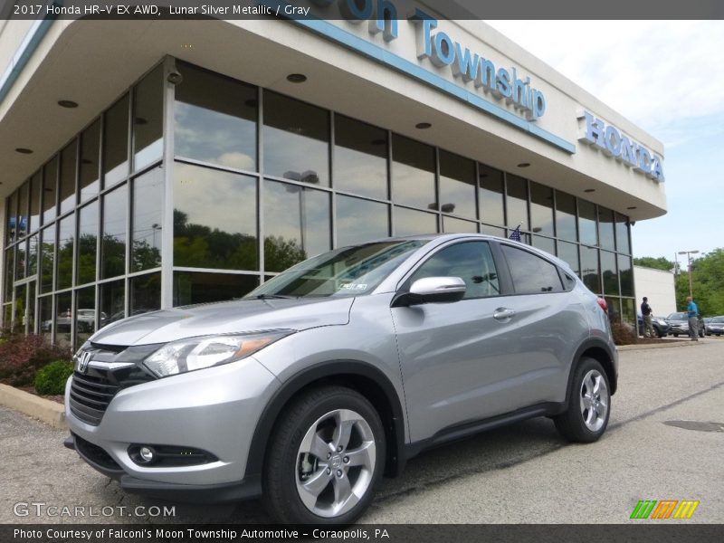 Lunar Silver Metallic / Gray 2017 Honda HR-V EX AWD