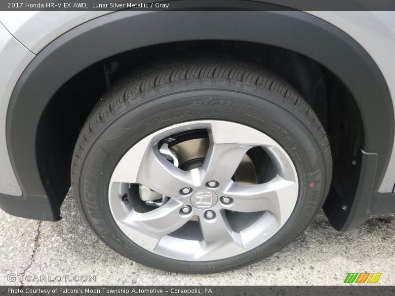 Lunar Silver Metallic / Gray 2017 Honda HR-V EX AWD
