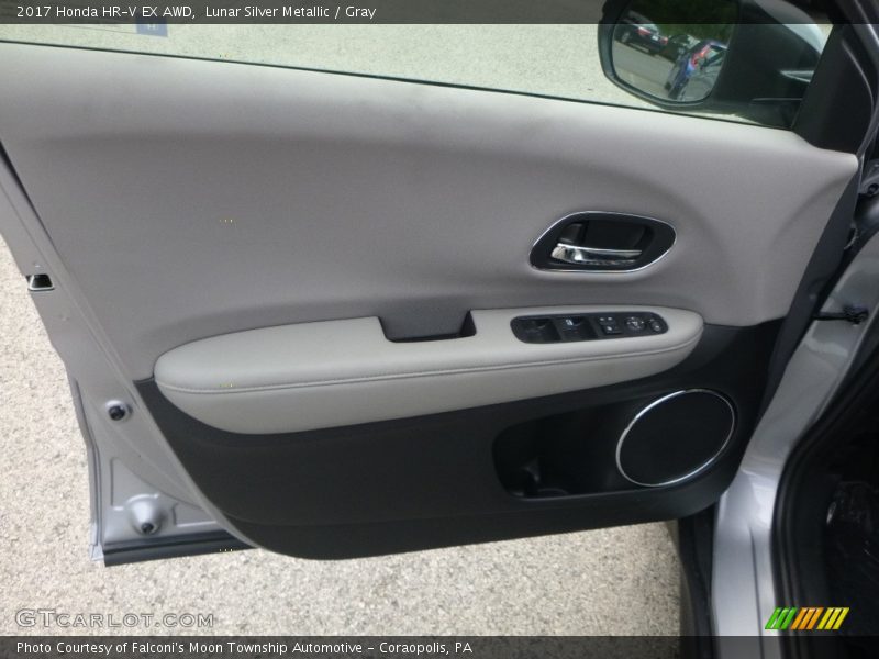Lunar Silver Metallic / Gray 2017 Honda HR-V EX AWD