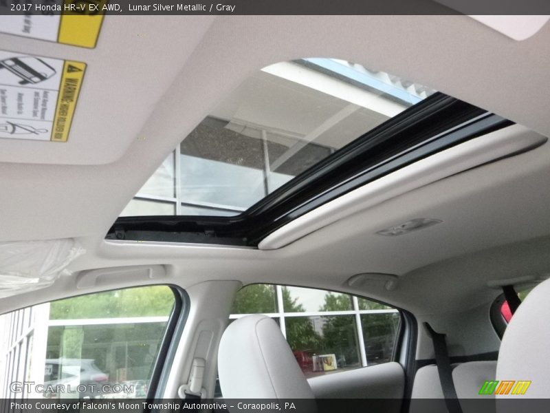 Lunar Silver Metallic / Gray 2017 Honda HR-V EX AWD