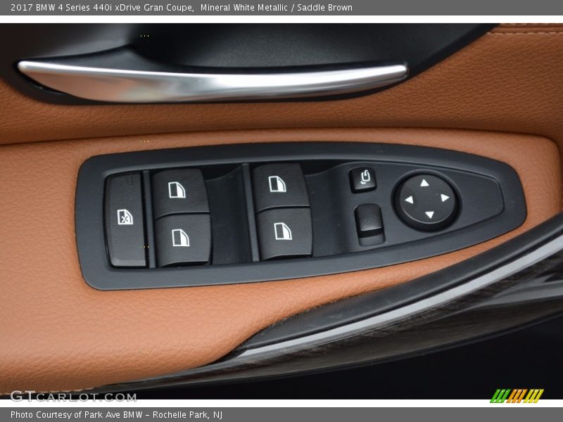 Mineral White Metallic / Saddle Brown 2017 BMW 4 Series 440i xDrive Gran Coupe